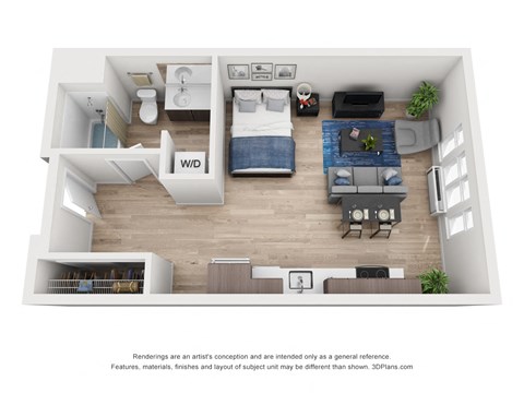 North Hollow Apartments A1.2 Floor Plan